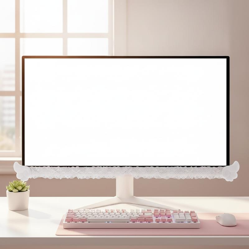 Bunte Spitzen-Monitorabdeckung – Setup Desk Monitor Bewertung und Preis